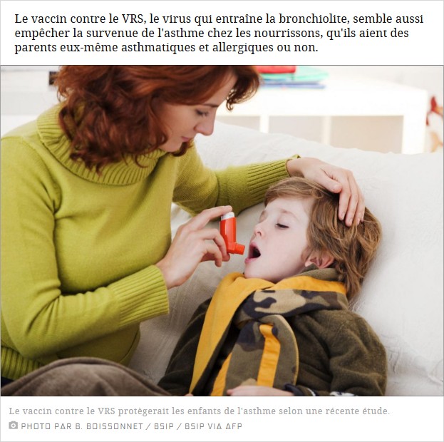 sciencesetavenir - Un vaccin déjà existant suscite l’espoir contre l’asthme