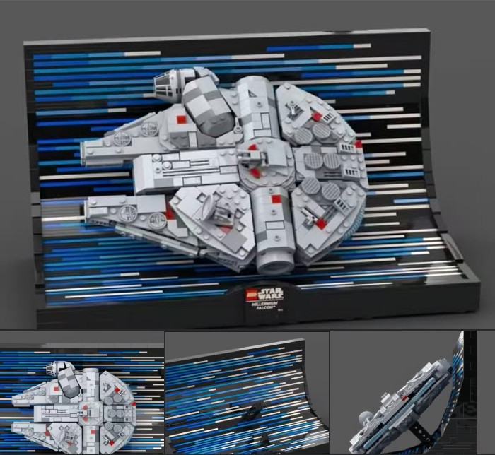 WAFOL - Hyperspace Ready: LEGO Millennium Falcon Takes Flight