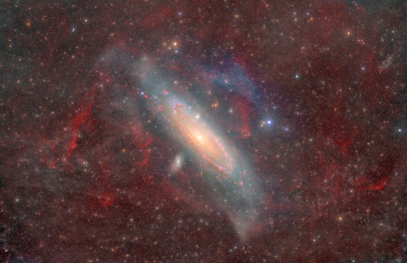 APOD - Andromeda Through Gas and Dust
