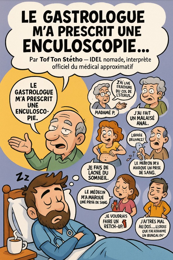Tof ton stétho - IDEL nomade, interprète officiel du médical approximatif.