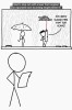 xkcd - Could you use a laser as an umbrella