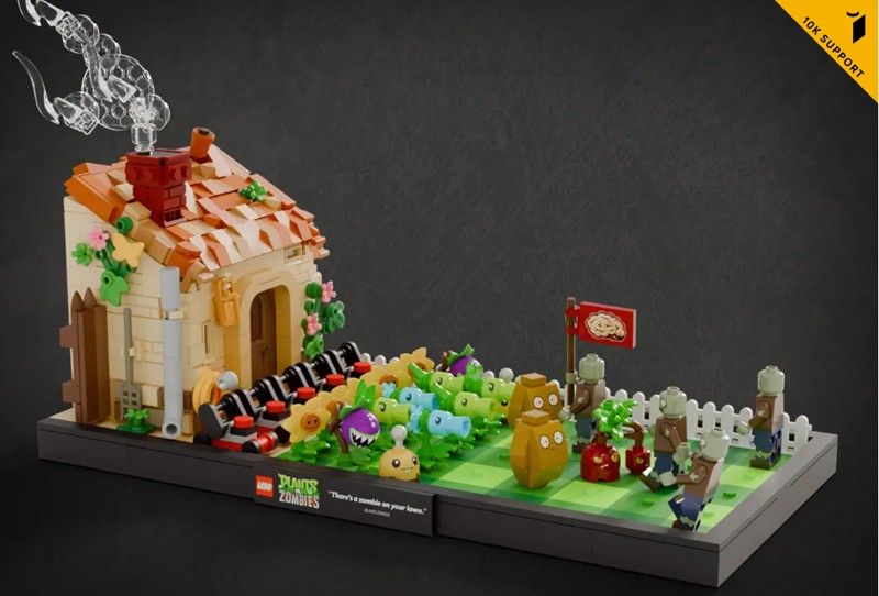 LEGO Ideas - Plants vs. Zombies - Diorama