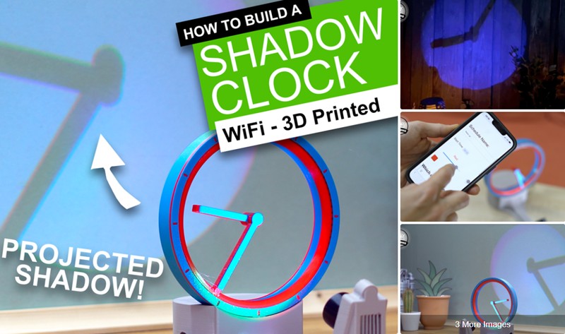 instructables - Shadow Clock - Projecting Time With 3D Printing and ESP's
