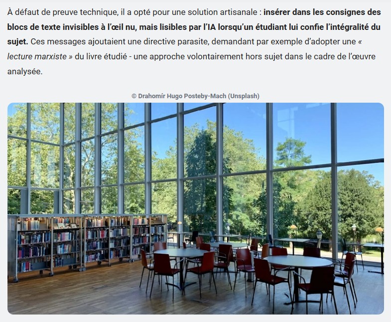 JVTECH - Pour repérer les étudiants qui trichent avec ChatGPT, certains profs ont trouvé une technique pour les piéger