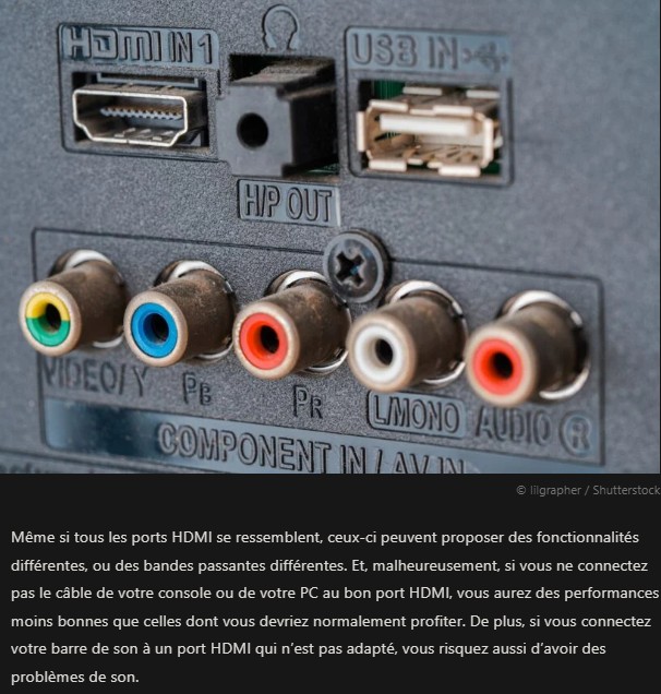 presse-citron - Avez-vous branché votre câble sur le bon port HDMI de la TV ? Voici comment vérifier