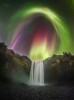 APOD - Colorful Aurora over Icelandic Waterfall