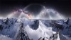 APOD - Three Sky Arches over Snowy Alps