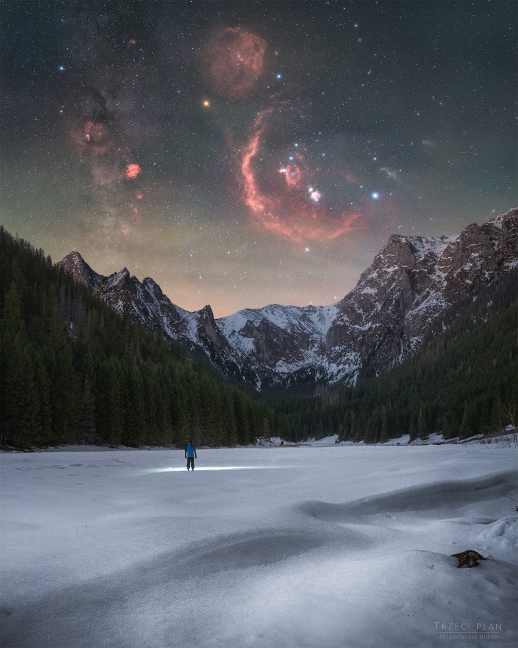 APOD - Orion's Treasures over Snowy Mountains