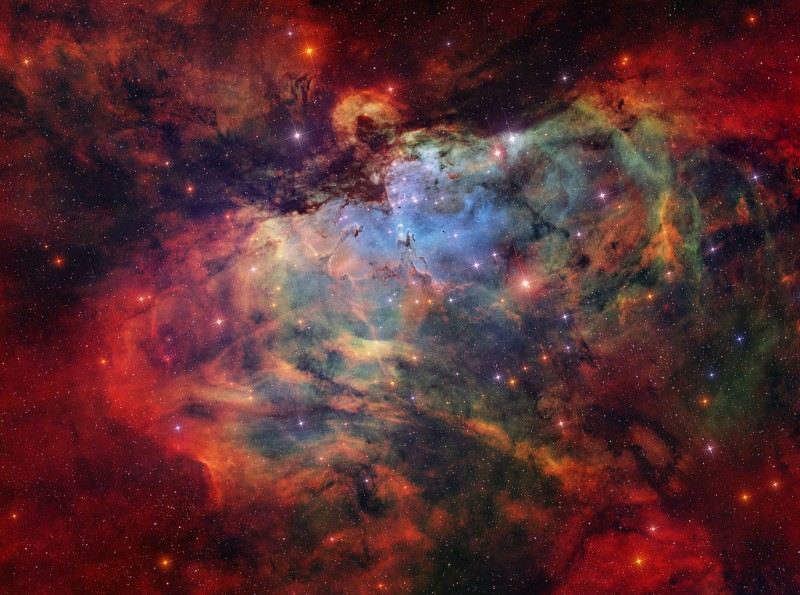 APOD - The Eagle Nebula and Friends