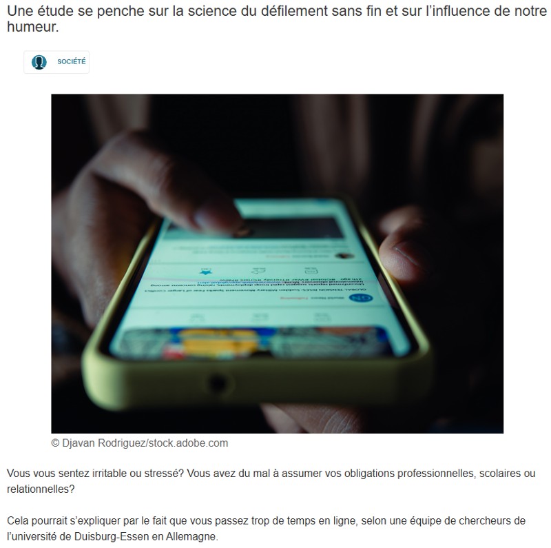 Cordis - Pourquoi est-il si difficile de se déconnecter?
