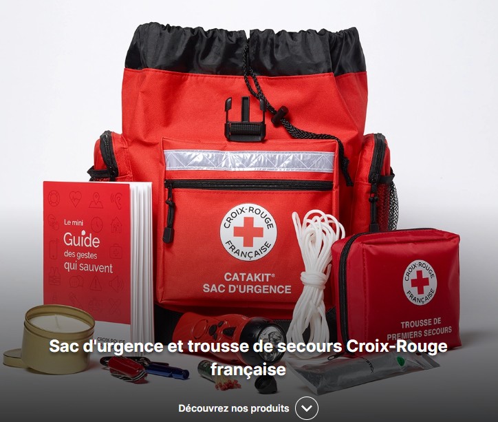 croix-rouge - Sac d'urgence et trousse de secours Croix-Rouge française
