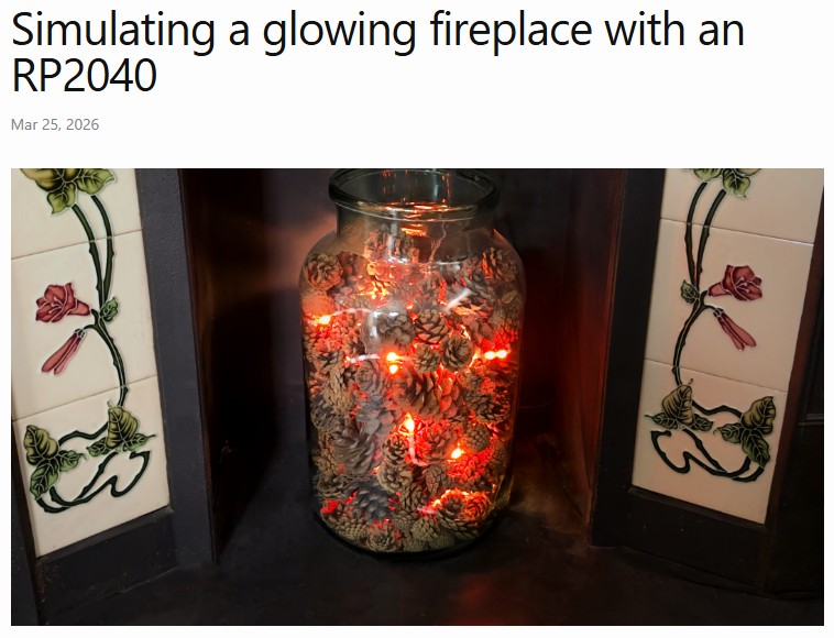 David Capper - Simulating a glowing fireplace with an RP2040
