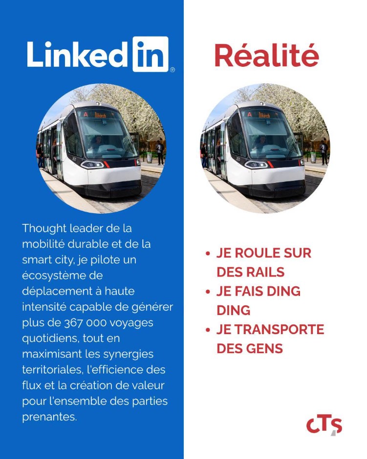 CTS Strasbourg - Comme il se la pète ce tram