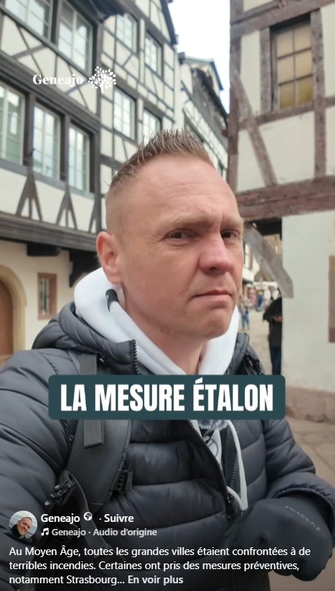 Geneajo - la mesure étalon (à Strasbourg)