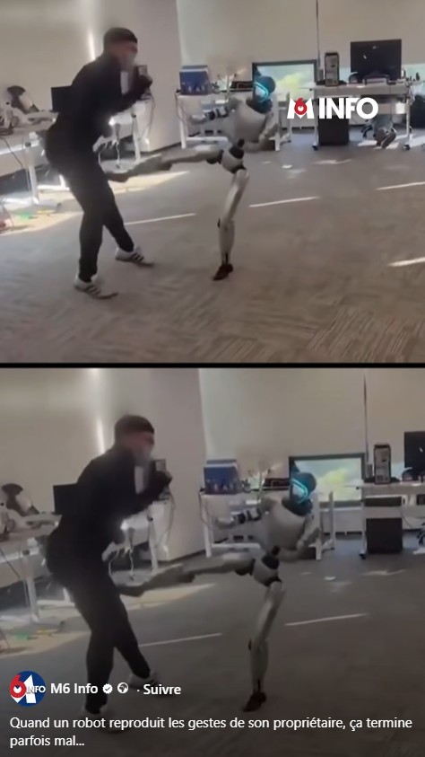 M6 Info - Quand un robot reproduit les gestes de son propriétaire, ça termine parfois mal...