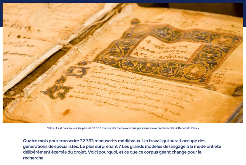 futura-sciences - Pendant des siècles, ces manuscrits sont restés illisibles… Une IA vient de les déchiffrer