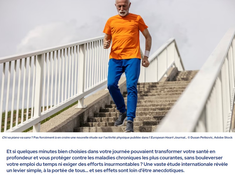 futura-sciences - 5 minutes d’effort par jour : les chercheurs révèlent un effet étonnant sur votre cœur et votre cerveau