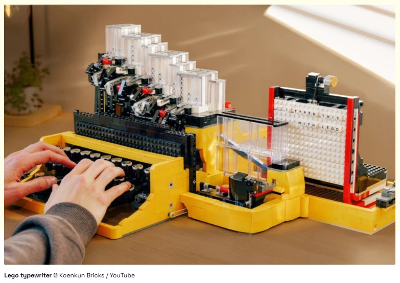 gizmodo - This Wonderful DIY Lego Typewriter Does What Lego Couldn’t