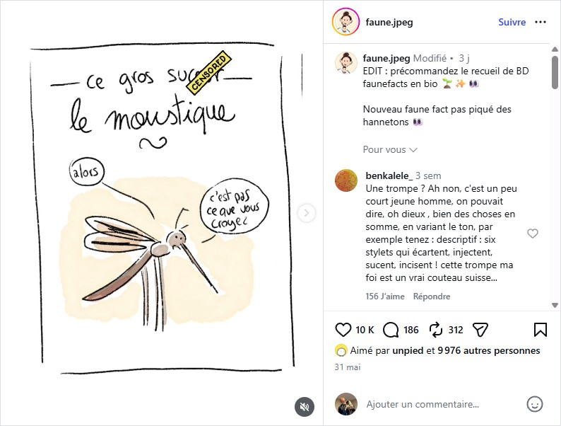 faune.jpeg - ce gros suceur, le moustique