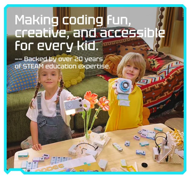 kickstarter - CodeeBot: World's 1st GPT-Powered Coding Kit Kids Can Touch