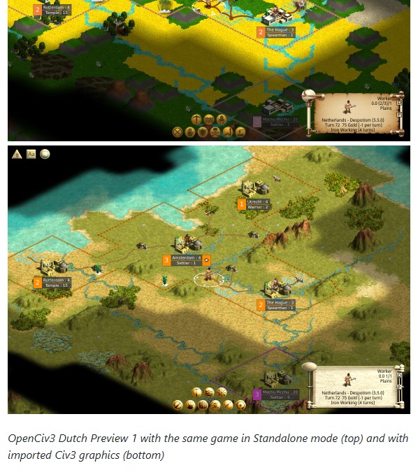 Korben - OpenCiv3 - Civilization III renaît en open source