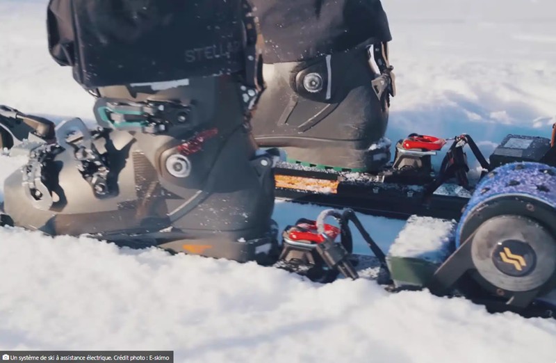 neozone - e-Skimo lance le premier ski à chenilles électrique pour remonter les pentes