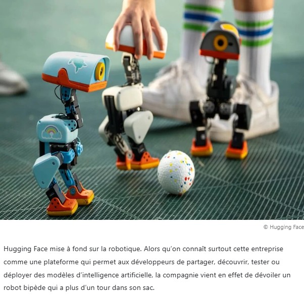 presse-citron - Hugging Face dévoile son adorable robot « Micro-canard » capable de skater et de jouer au foot : il est créé par des Français et vendu moins de 400 $