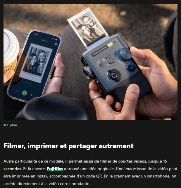 presse-citron - Instax mini Evo Cinema