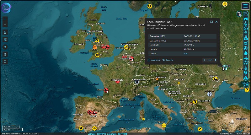 rsoe-edisc Emergency map disaster