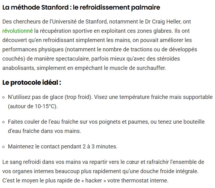sciencepost - Oubliez le front ou la nuque : la science a trouvé le vrai « bouton thermostat » de votre corps (et il est dans vos mains)