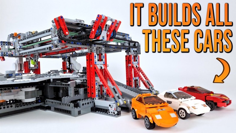 theawesomer - LEGO Car Factory