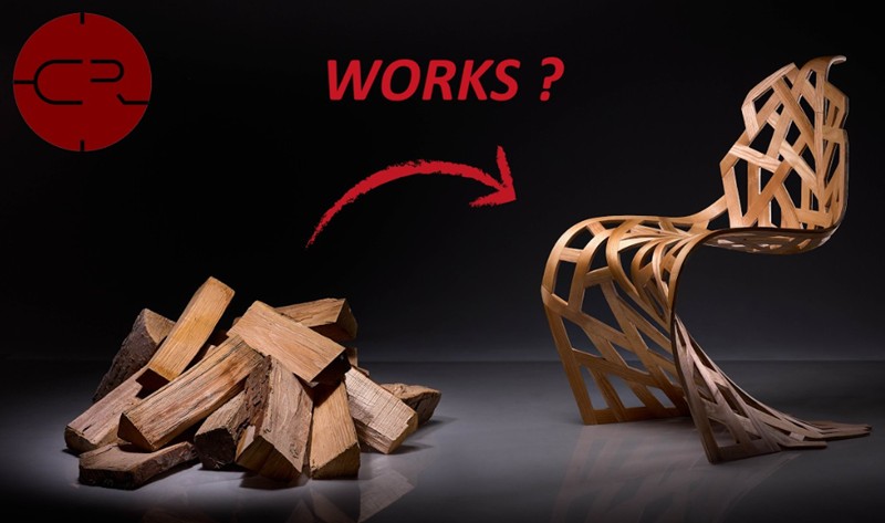 theawesomer - Making a Chair from Firewood