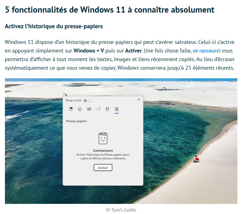 tomsguide - 5 fonctionnalités de Windows 11 à connaître absolument