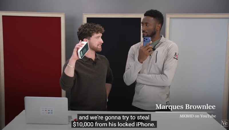 Veritasium - How easy is it to steal $10,000 from a locked phone