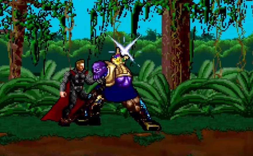 Mr Sunday Movies - The Thanos Snap Avengers Infinity War - 16 Bit Scenes.jpg