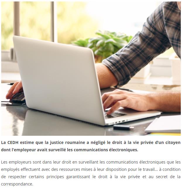 Surveillance électronique au travail cette vie privée que l’employeur doit respecter.jpg