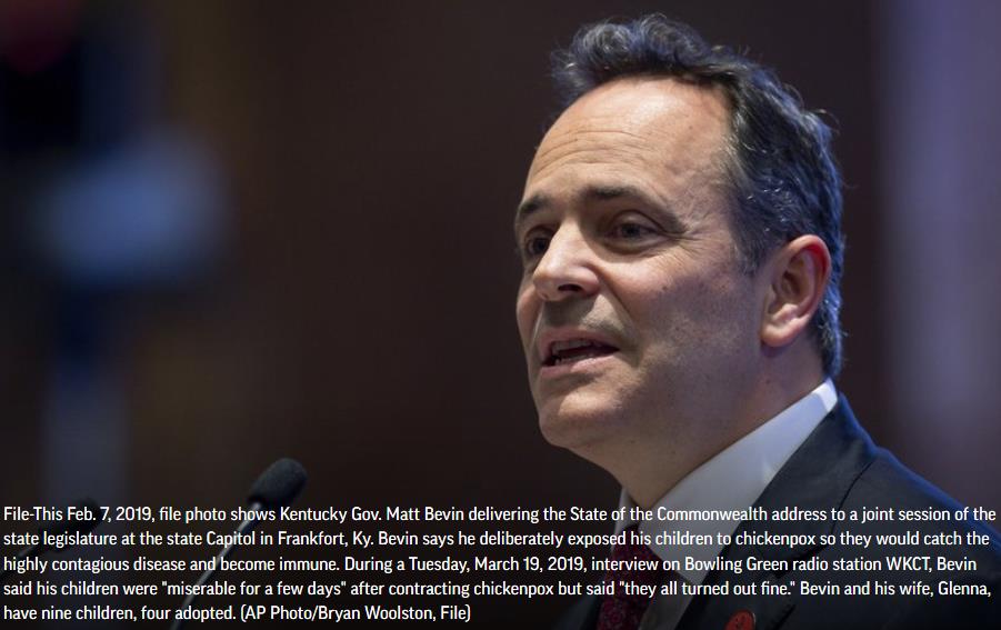 apnews.com Kentucky governor says he exposed his children to chickenpox.jpg