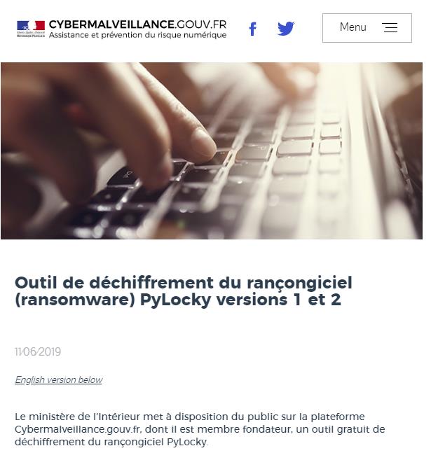 cybermalveillance.gouv.fr outil-dechiffrement-rancongiciel-ransomware-pylocky-v1-2.jpg