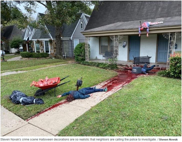 dallasobserver.com dallas-police-keep-showing-up-to-check-on-one-neighbors-halloween-bloodbath.jpg