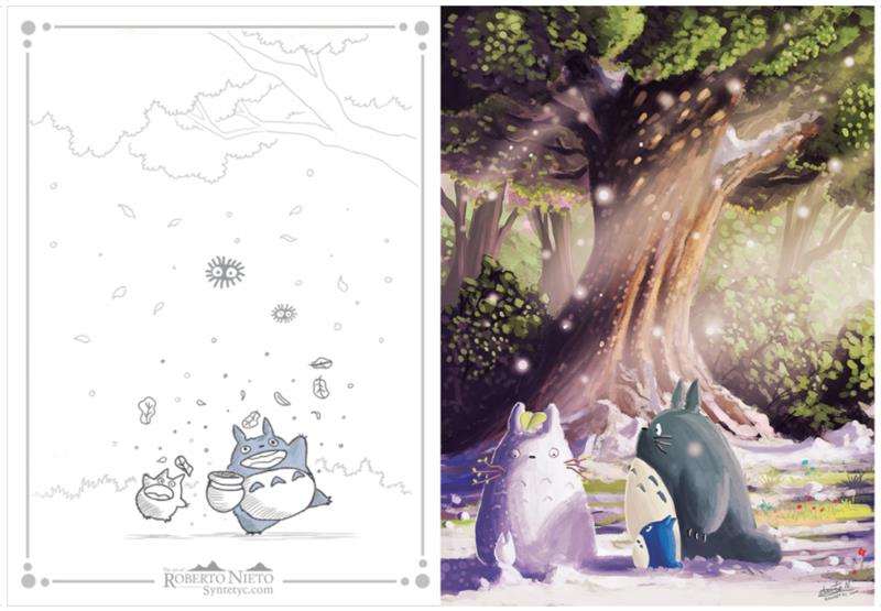 deviantart.com syntetyc FREE-Printable-Snow-Totoro-Christmas-card.jpg