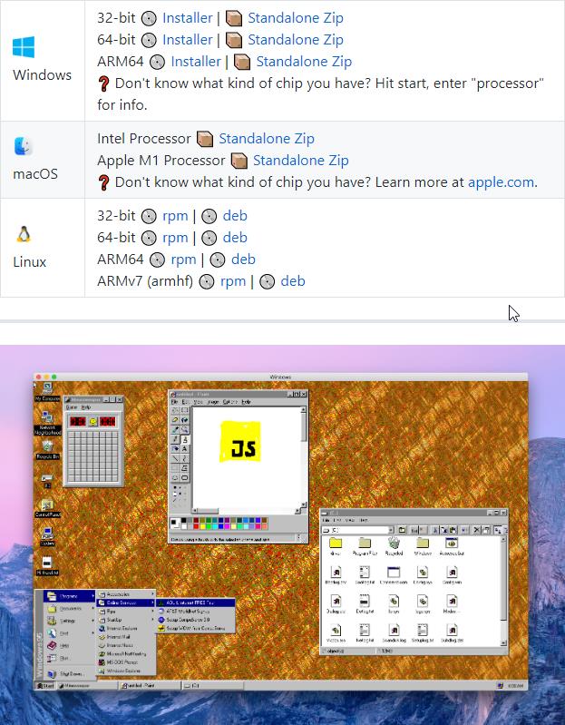 github.com felixrieseberg windows95.jpg