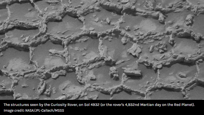 iflscience - Like The Top Of A Martian Honeycomb: NASA's Curiosity Rover Discovers Odd, Polygonal Structures On Mars