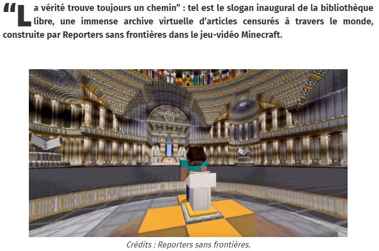 journaldugeek.com reporters-sans-frontieres-bibliotheque-minecraft.jpg