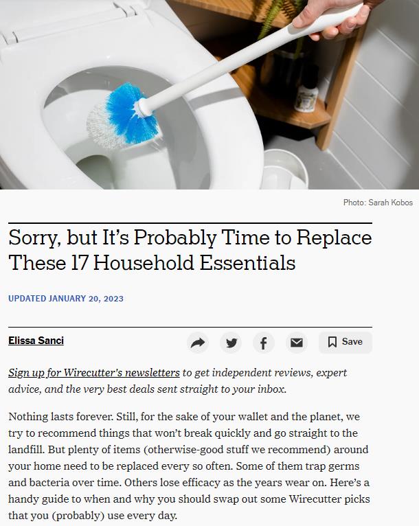 nytimes wirecutter Sorry, but It’s Probably Time to Replace These