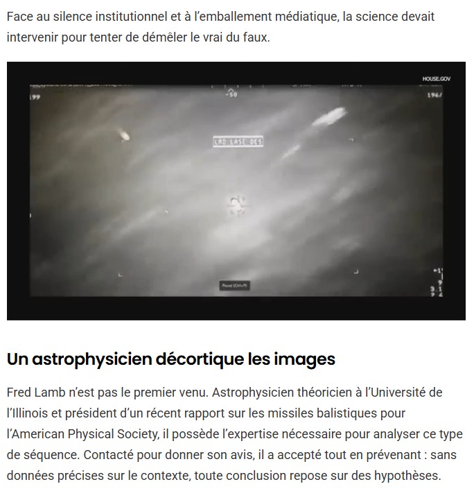 sciencepost - Un missile rebondit mystérieusement sur un OVNI en plein vol – Un expert révèle enfin la vérité sur ce qui s’est (vraiment) passé