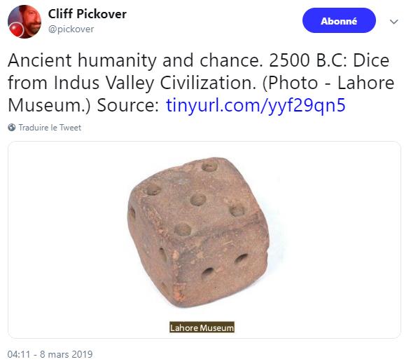 twitter.com Cliff Pickover ‏- un D6 qui dâterai de 2500 avant JC.jpg