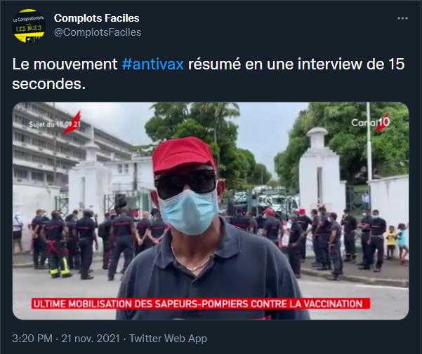 twitter.com ComplotsFaciles Complots Faciles - Mon héro - Jocelyn ZOU, secrétaire général Adjoint de FO Pompier Guadeloupe - ah ouais.jpg