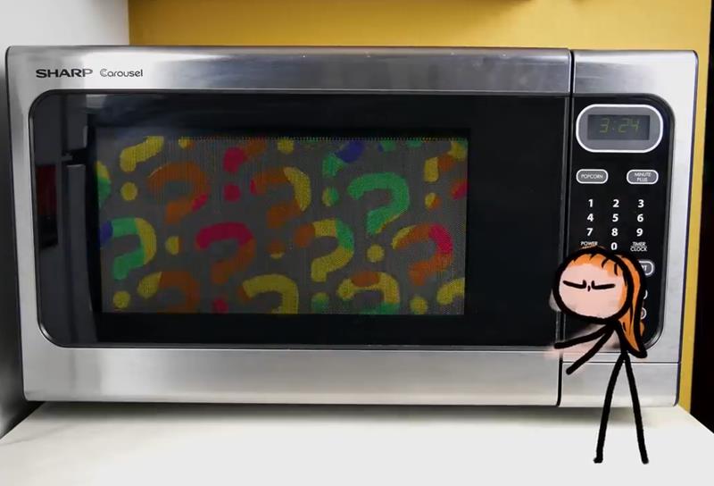MinuteFood The weird thing about microwaves Arfy'z tranche du Net